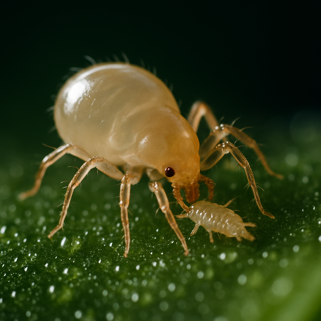 [12465] Raubmilbe gegen Thrips & Weiße Fliegen – Amblyseius swirskii (25.000 Stück)
