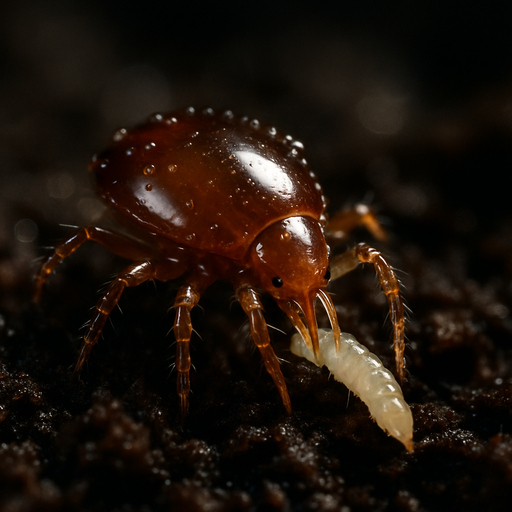 Bodenraubmilbe gegen Trauermücken – Hypoaspis miles